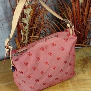 Dooney & Bourke Denim Red logo Handbag A6309879